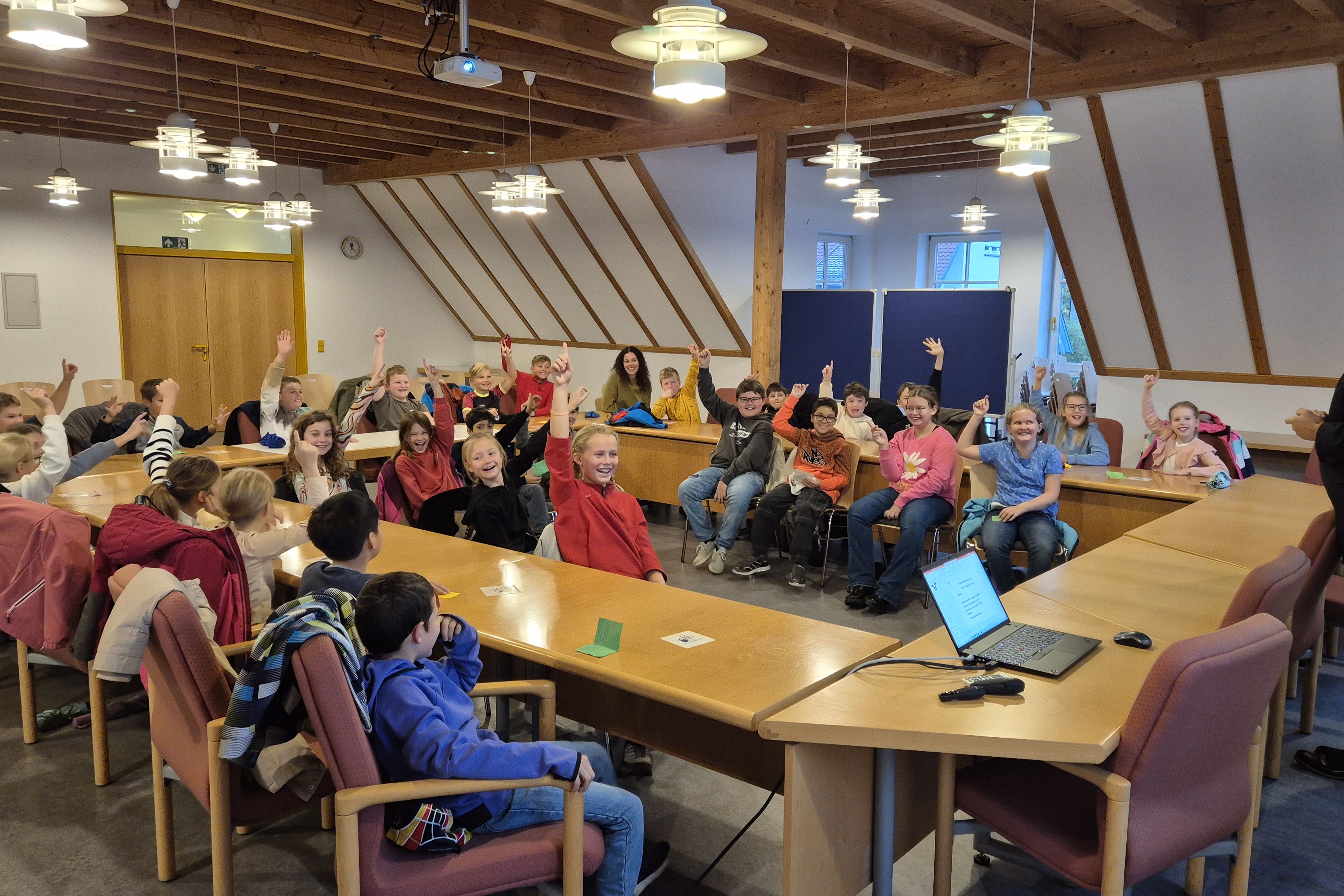 Viertklässler zu Besuch beim Bürgermeister 