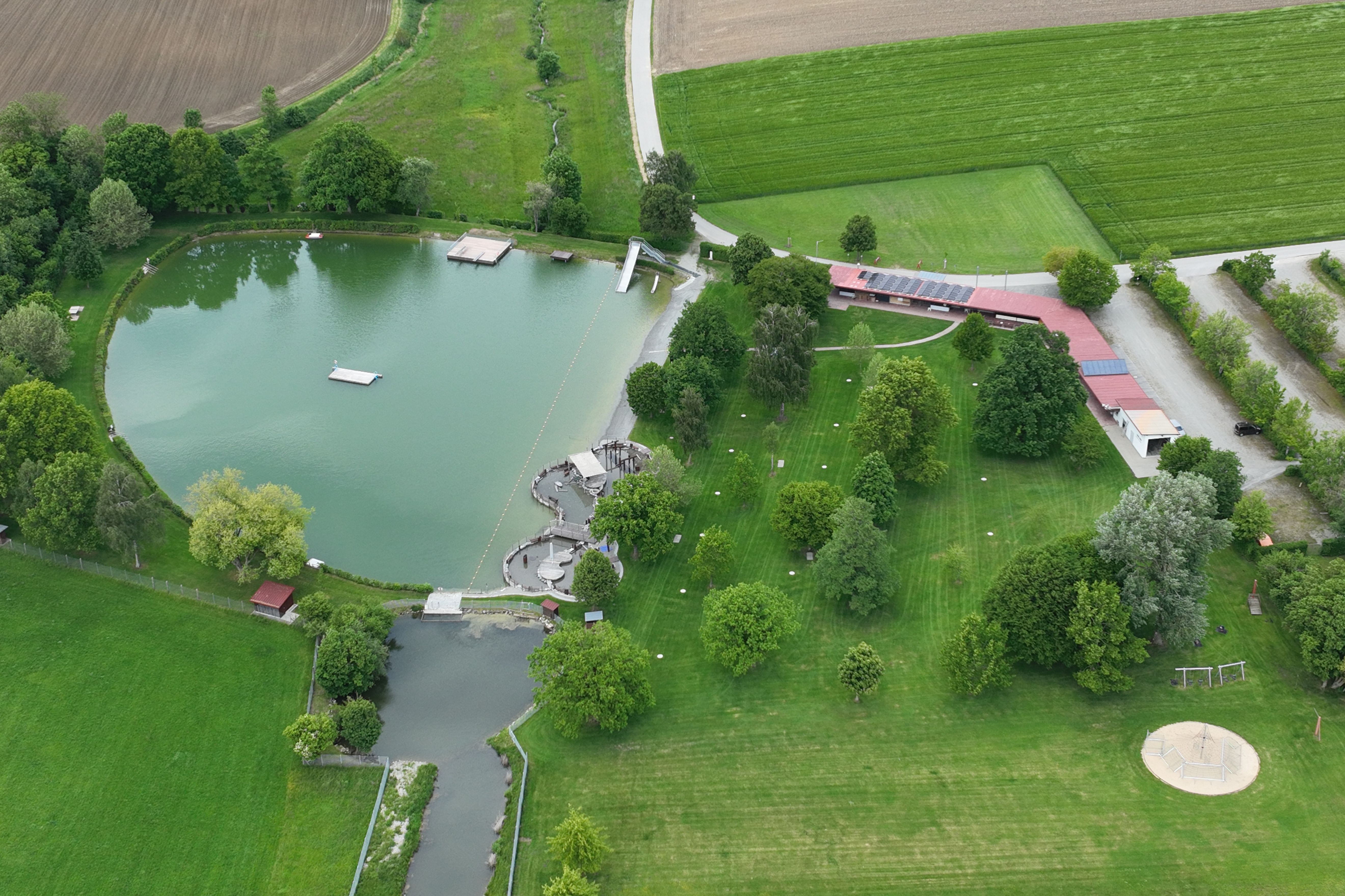 Naturfreibad von oben