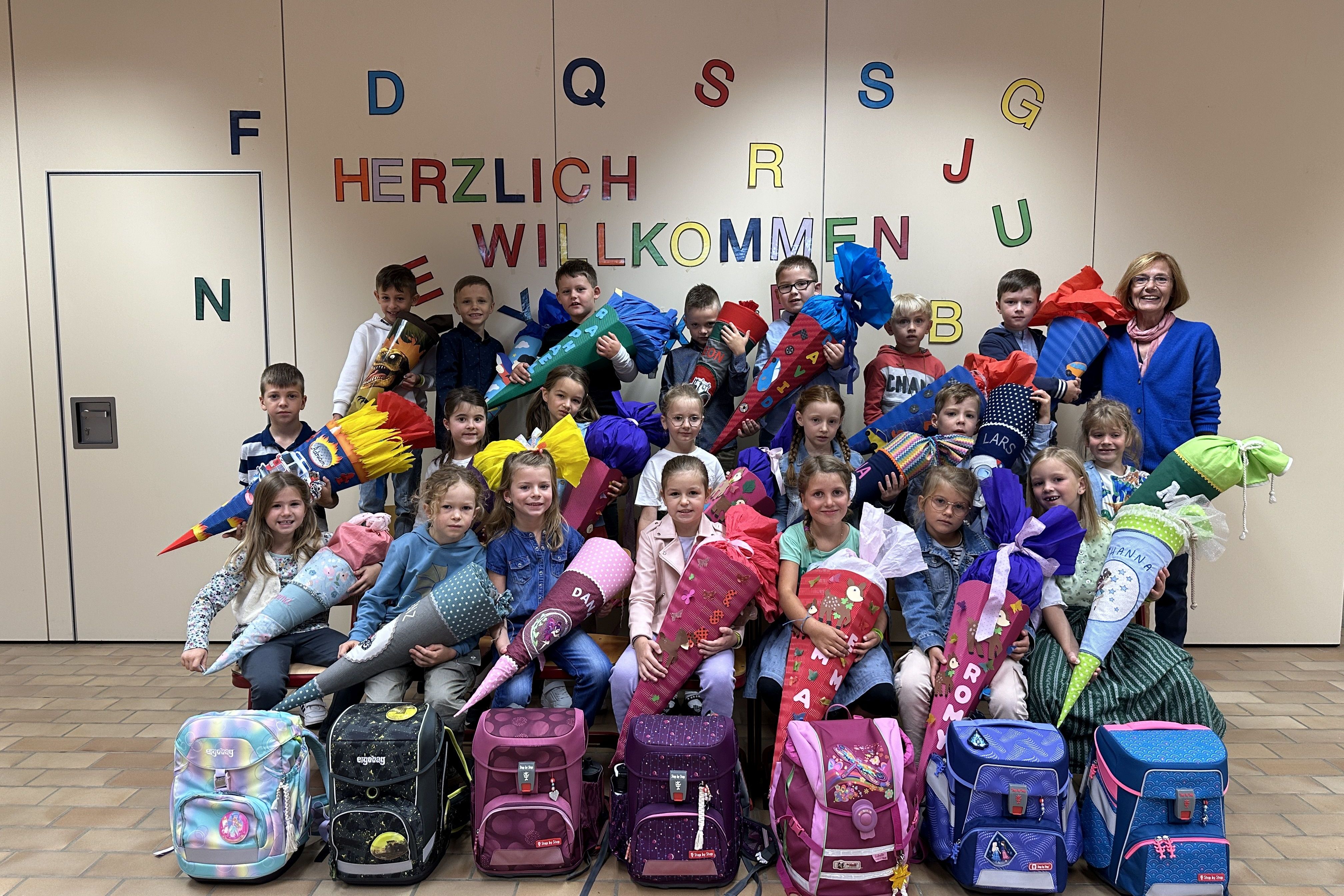 Klasse 1a mit Frau Mayer-Manke