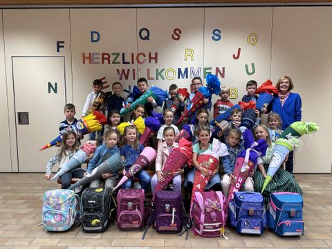 Klasse 1a mit Frau Mayer-Manke