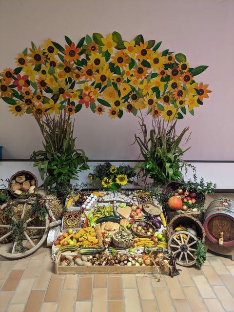 Erntedank in der Aula