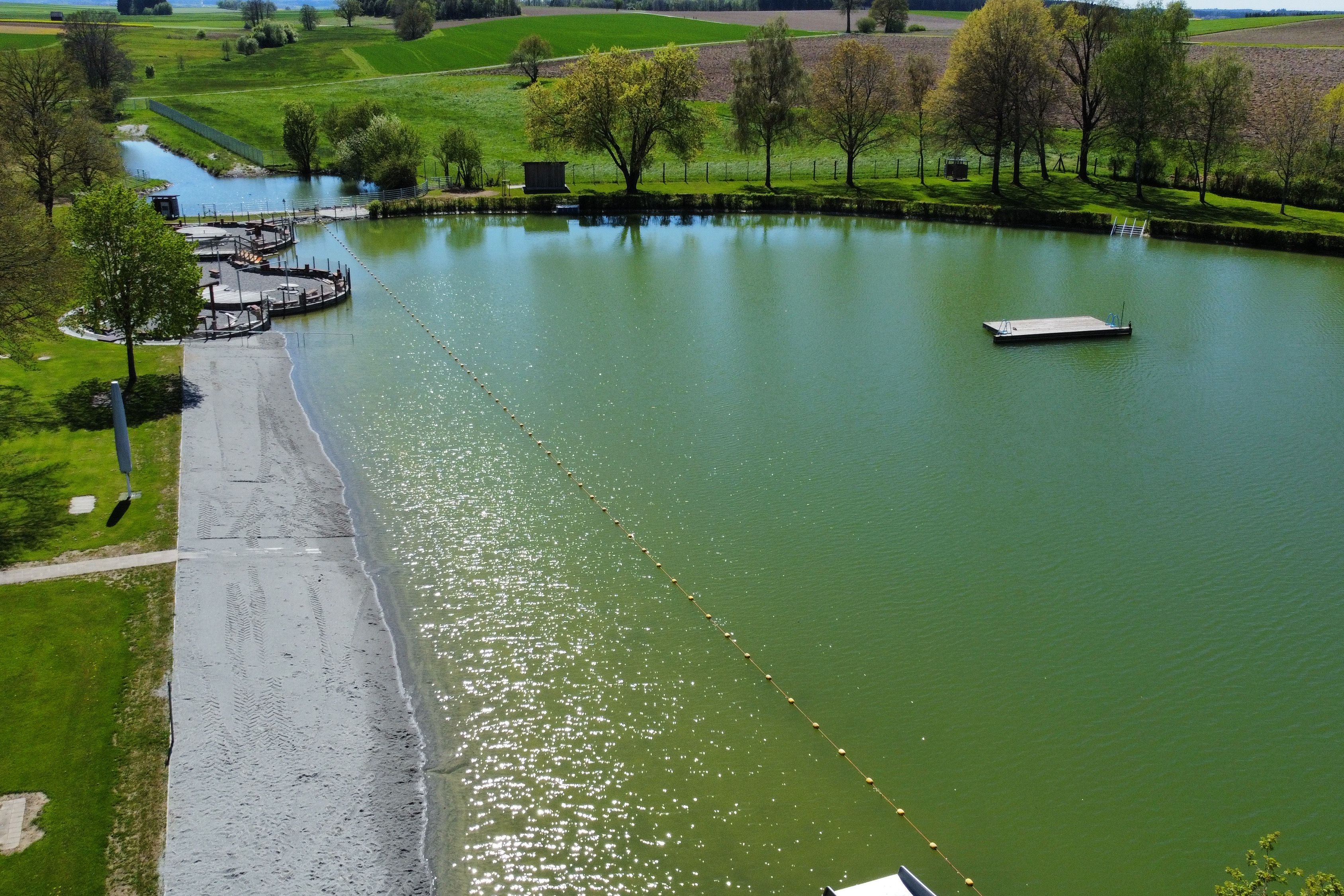 Naturfreibad von oben