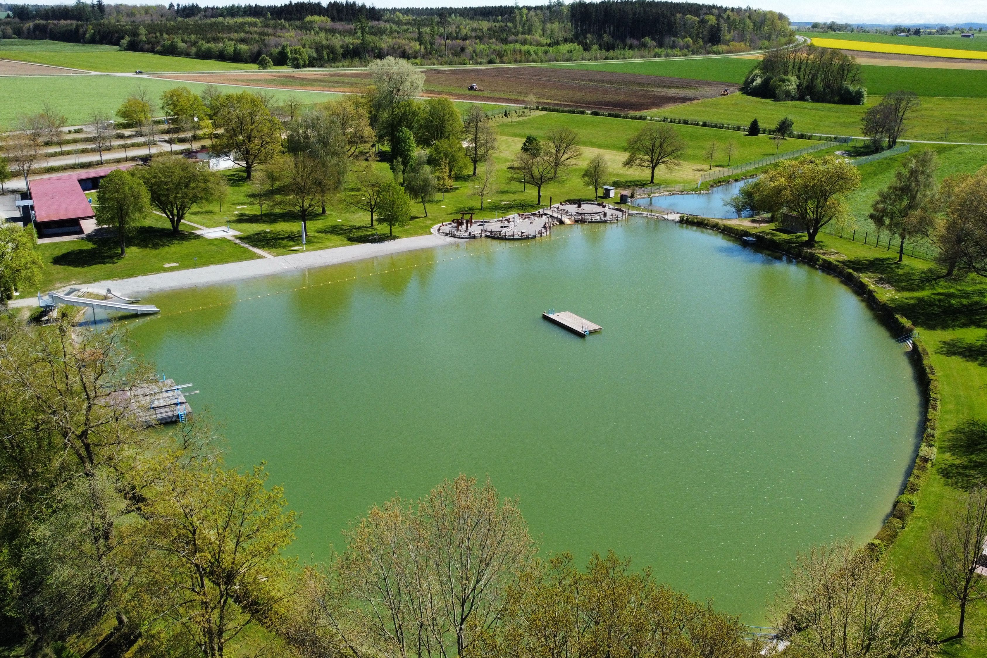 Naturfreibad von oben