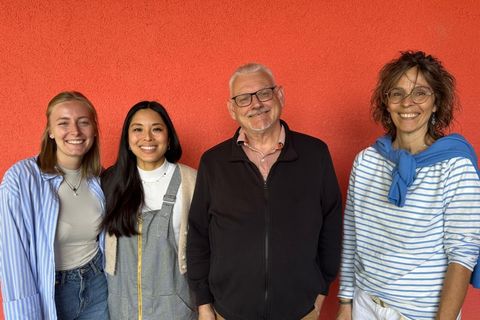 Jule Knittel, Luu Tran, Pfr. Uwe Grau, Bianca Wahl
