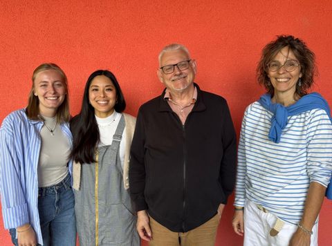 Jule Knittel, Luu Tran, Pfr. Uwe Grau, Bianca Wahl
