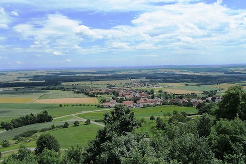 Blick über Offingen vom Bussen aus