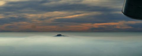 Bussen aus der Vogelperspektive