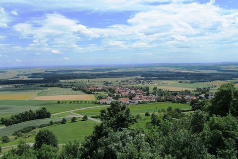 Blick vom Bussen auf das Umland