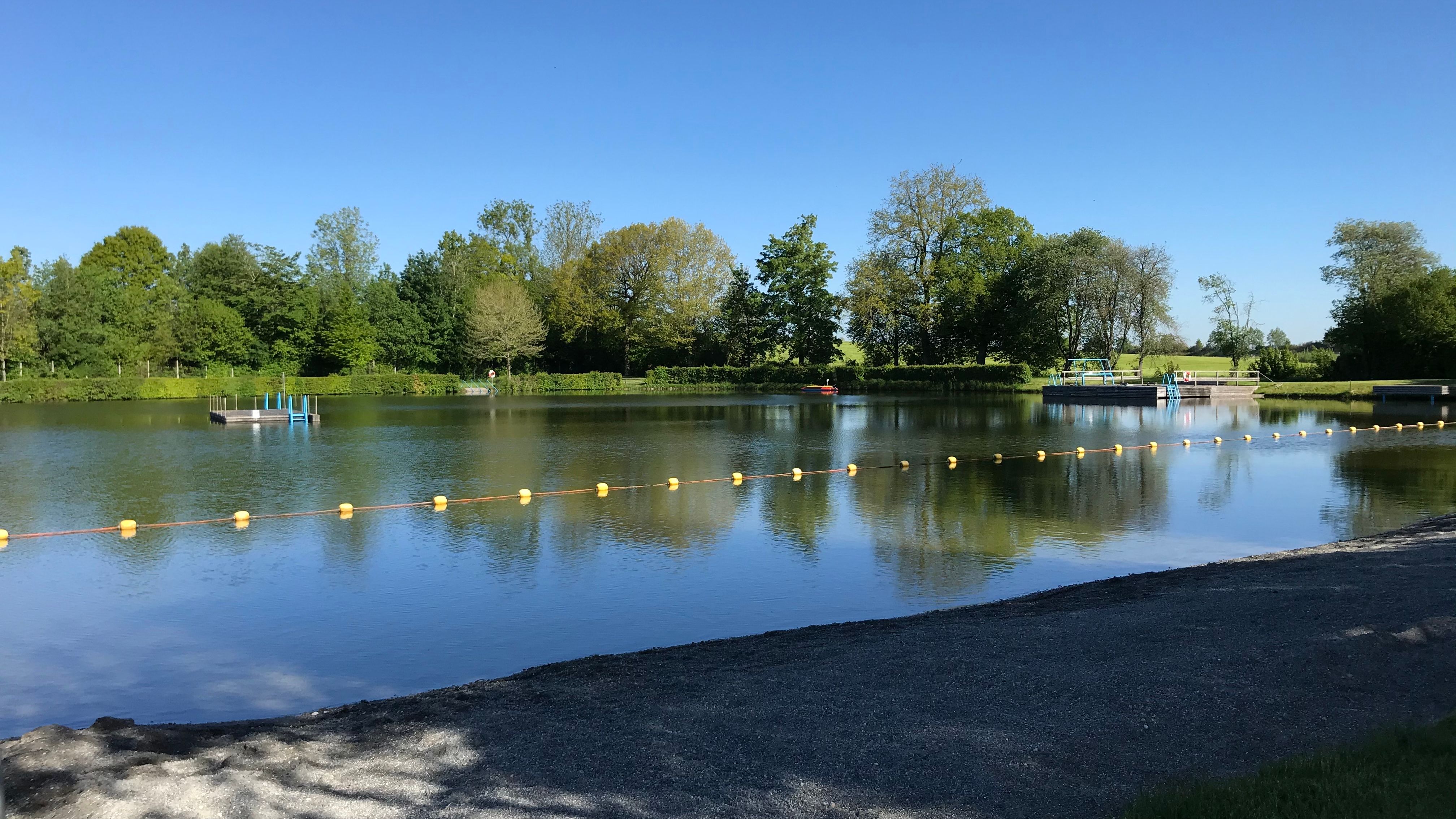 Schwimmerbereich im Naturfreibad Uttenweiler