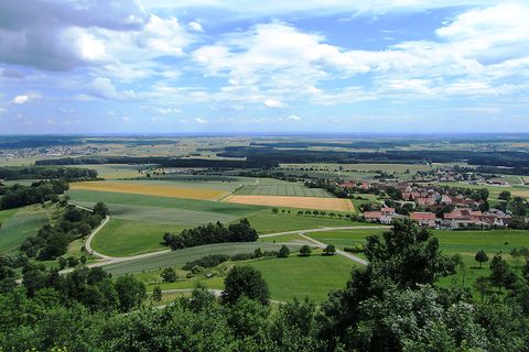 Blick vom Bussen auf das Umland