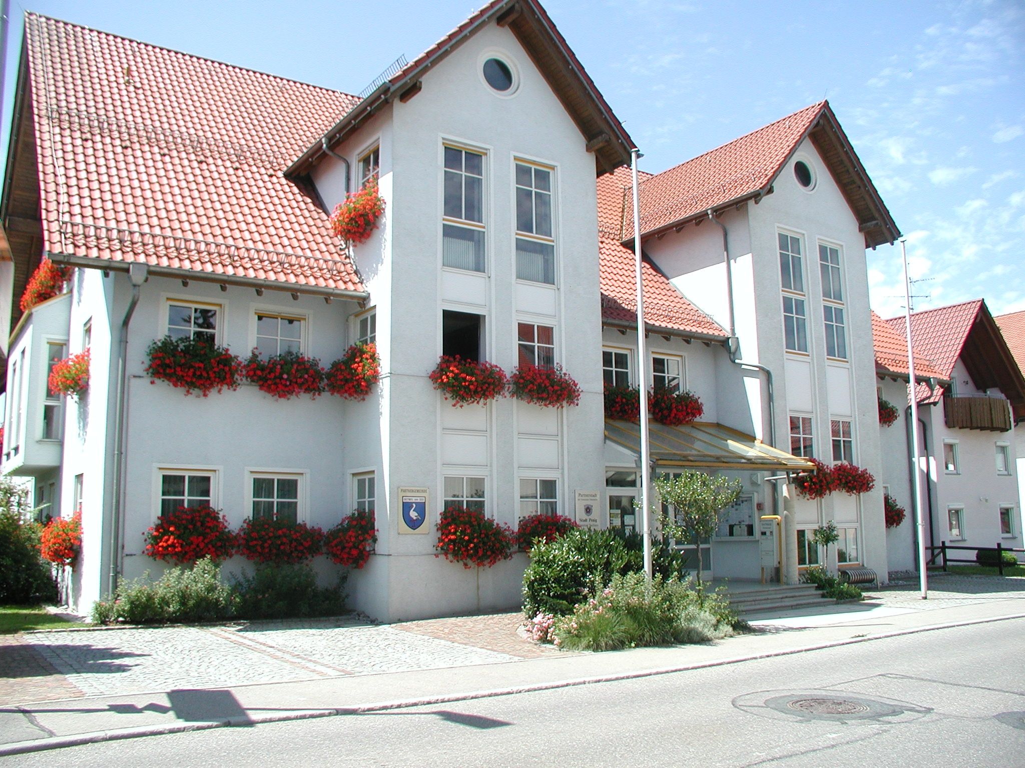 Rathaus im Sommer